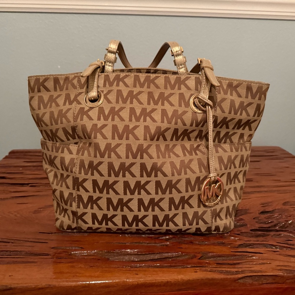 Michael Kors Tan Logo Tote